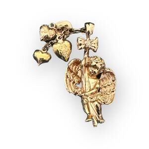 Kirks Folly Angel Cherub Heart Pendant